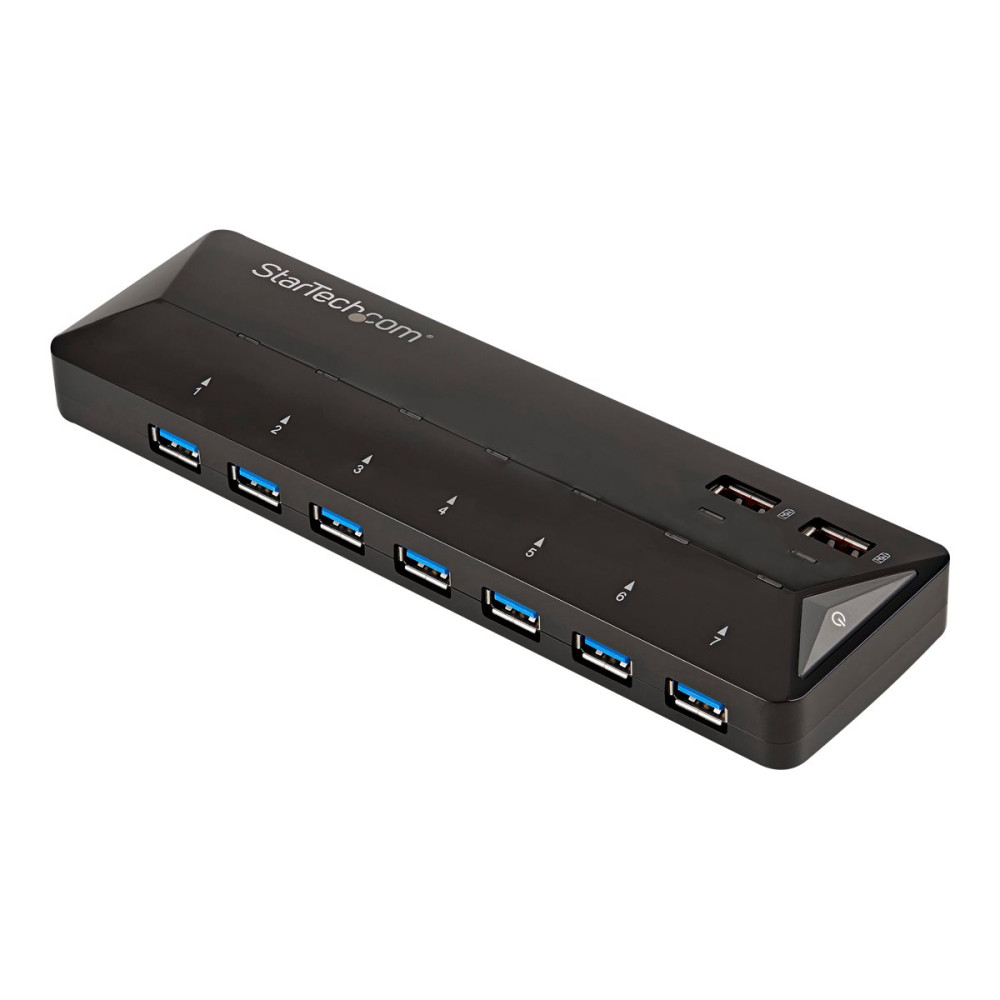 Produktbild för Startech USB 3.0-hub med 7 portar och dedicerade laddningsportar - 2x 2,4 A-portar - USB-växel - 7 portar