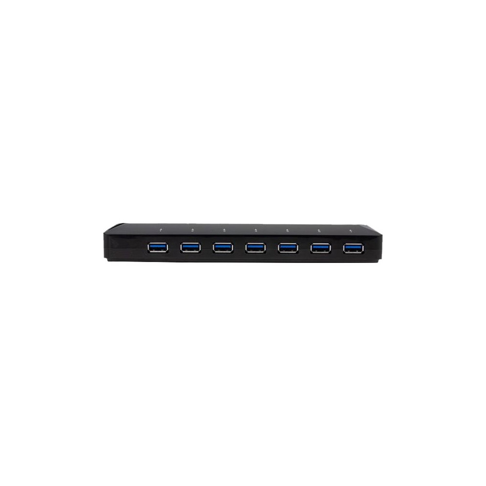 Produktbild för Startech USB 3.0-hub med 7 portar och dedicerade laddningsportar - 2x 2,4 A-portar - USB-växel - 7 portar