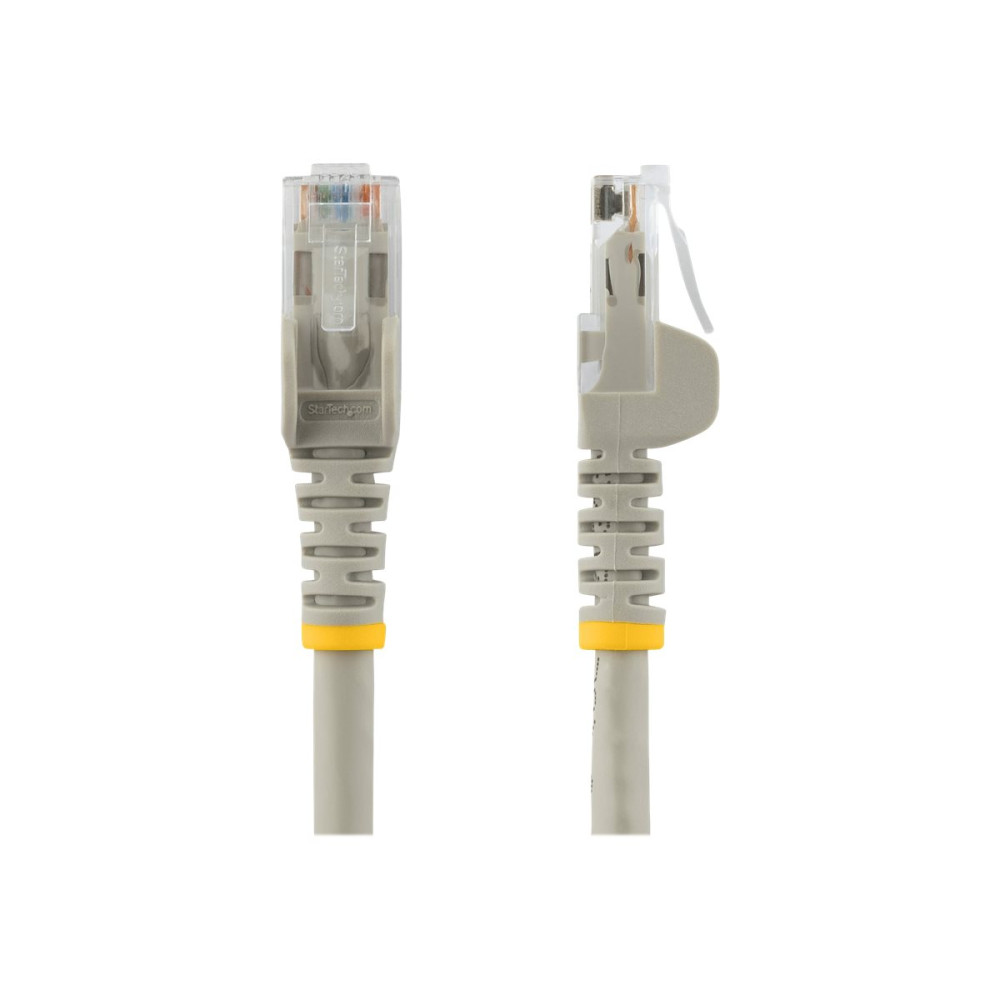 Produktbild för StarTech.com 10m CAT6 Ethernet Cable, 10 Gigabit Snagless RJ45 650MHz 100W PoE Patch Cord, CAT 6 10GbE UTP Network Cable w/Strain Relief, Grey, Wiring is UL Certified/TIA - Category 6 - 24AWG (N6PATC10MGR) - patch-kabel - 10 m - grå