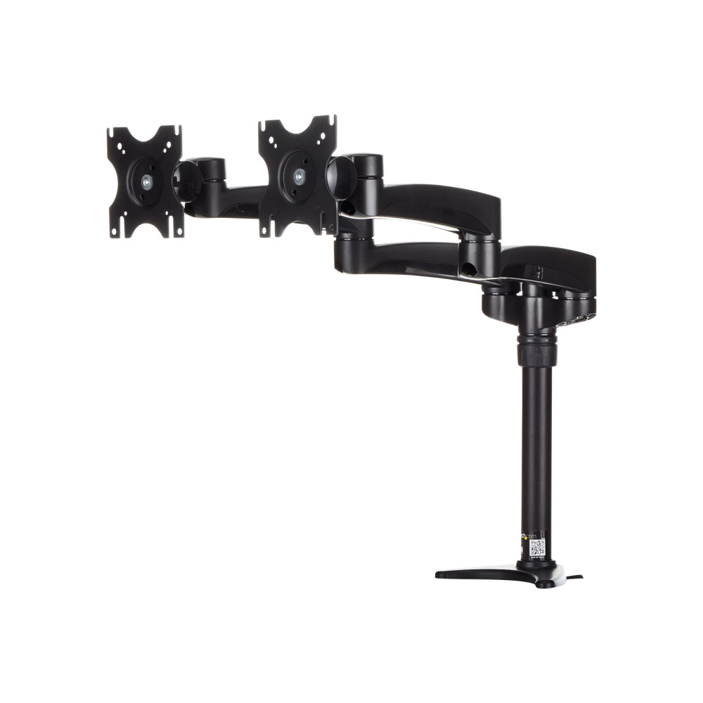 Produktbild för StarTech.com Skrivbordsmonterad dubbel monitorarm - ledad monteringssats - justerbar arm - för 2 LCD-bildskärmar - svart