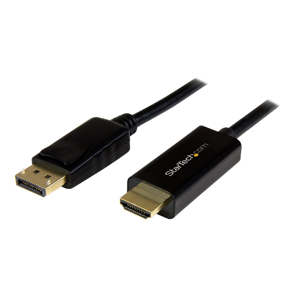 Produktbild för StarTech.com DisplayPort till HDMI-konverterarkabel - 1 m - 4K - adapterkabel - DisplayPort / HDMI - 1 m