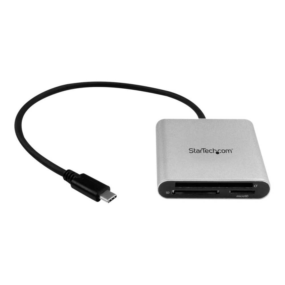 Produktbild för Startech USB 3.0 multi-flashminneskortläsare/skrivare med USB-C - SD, microSD, CompactFlash - kortläsare - USB 3.0