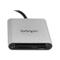 Produktbild för Startech USB 3.0 multi-flashminneskortläsare/skrivare med USB-C - SD, microSD, CompactFlash - kortläsare - USB 3.0