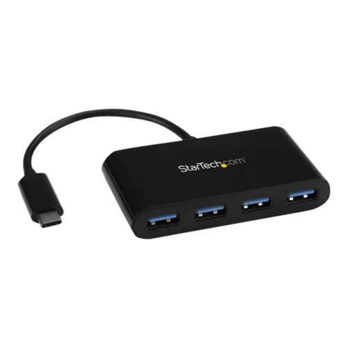 StarTech.com Startech USB-C-hubb med 4 portar - USB-C till 4x USB-A - USB 3.0-hubb - bussdriven - hubb - 4 portar