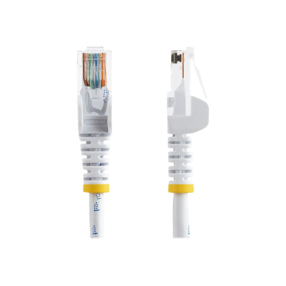 Produktbild för Startech 5m White Cat5e / Cat 5 Snagless Ethernet Patch Cable 5 m - nätverkskabel - 5 m - vit
