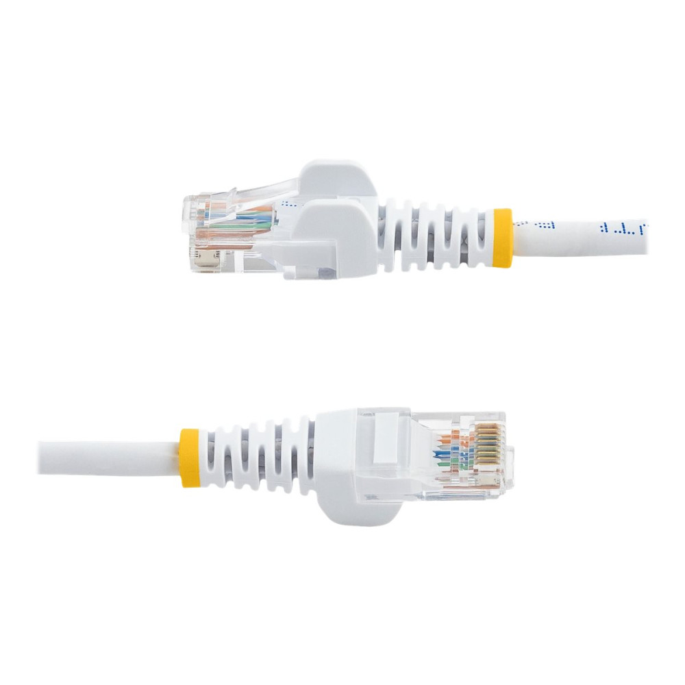 Produktbild för Startech 5m White Cat5e / Cat 5 Snagless Ethernet Patch Cable 5 m - nätverkskabel - 5 m - vit