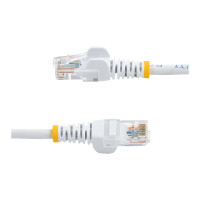 Produktbild för Startech 5m White Cat5e / Cat 5 Snagless Ethernet Patch Cable 5 m - nätverkskabel - 5 m - vit