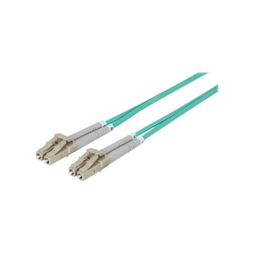 intellinet Intellinet Fiber Optic Patch Cable, OM3, LC/LC, 1m, Aqua, Duplex, Multimode, 50/125 µm, LSZH, Fibre, Lifetime Warranty, Polybag - patch-kabel - 1 m - havsblå