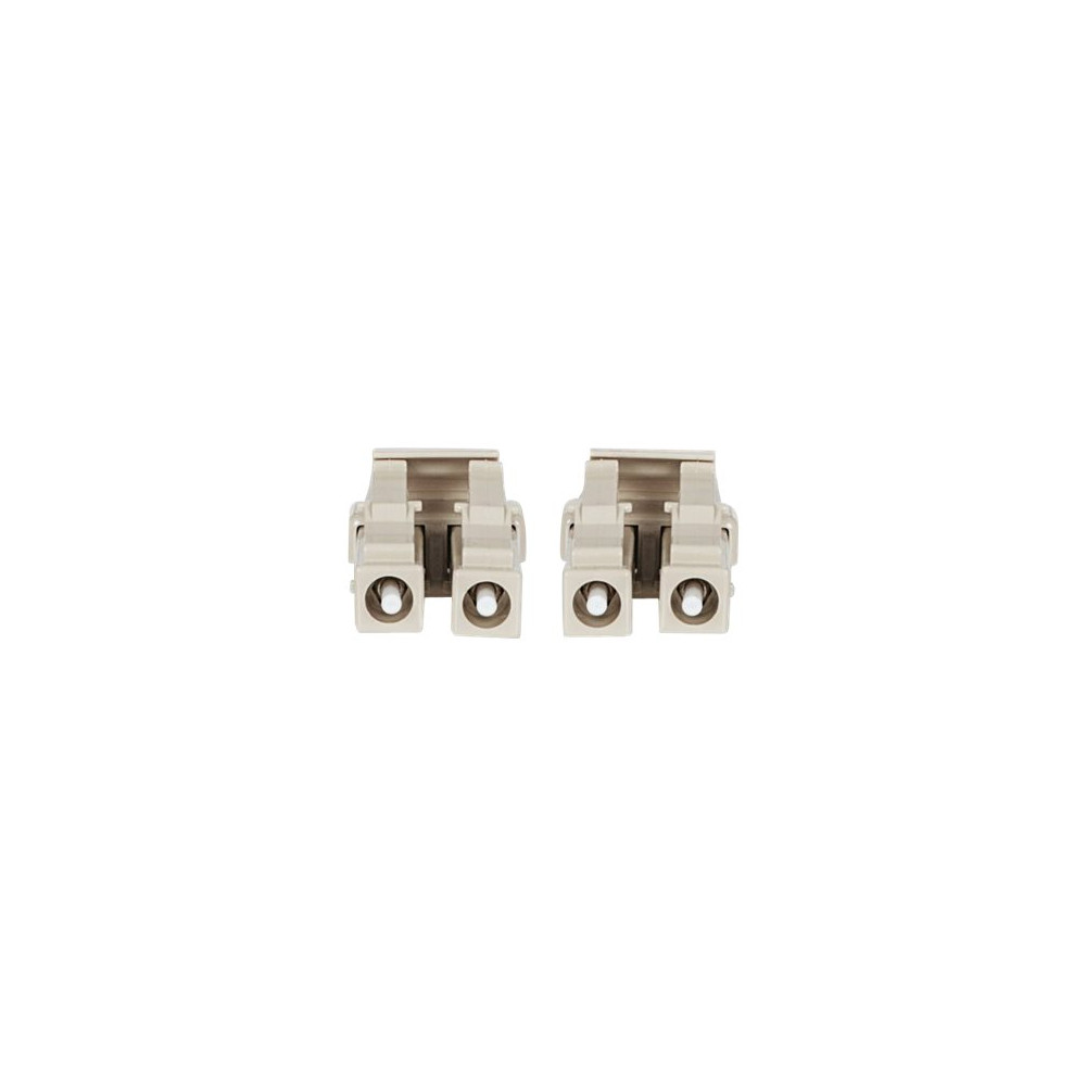 Produktbild för Intellinet Fiber Optic Patch Cable, OM3, LC/LC, 1m, Aqua, Duplex, Multimode, 50/125 µm, LSZH, Fibre, Lifetime Warranty, Polybag - patch-kabel - 1 m - havsblå