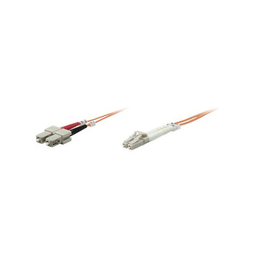 intellinet Intellinet Fiber Optic Patch Cable, OM2, LC/SC, 1m, Orange, Duplex, Multimode, 50/125 µm, LSZH, Fibre, Lifetime Warranty, Polybag - patch-kabel - 1 m