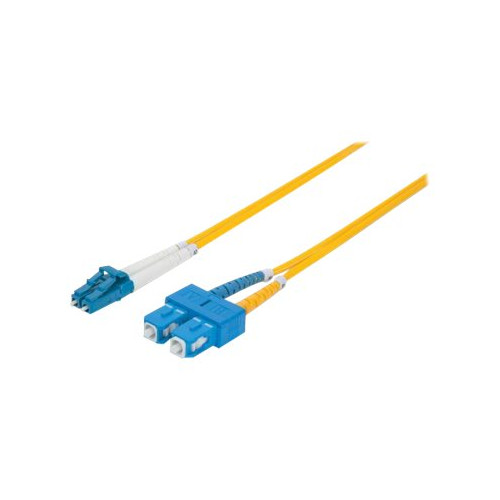 intellinet Intellinet Fiber Optic Patch Cable, OS2, LC/SC, 1m, Yellow, Duplex, Single-Mode, 9/125 µm, LSZH, Fibre, Lifetime Warranty, Polybag - patch-kabel - 1 m - gul