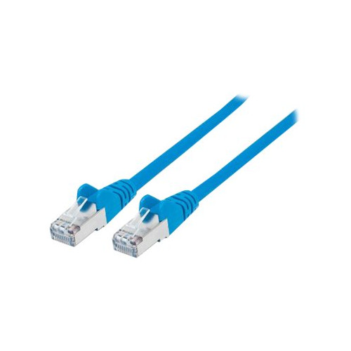 intellinet Intellinet Network Patch Cable, Cat6, 1m, Blue, Copper, S/FTP, LSOH / LSZH, PVC, RJ45, Gold Plated Contacts, Snagless, Booted, Lifetime Warranty, Polybag - nätverkskabel - 1 m - blå