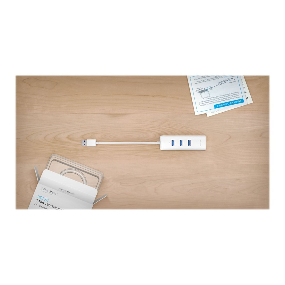 Produktbild för TP-Link UE330 - nätverksadapter - USB 3.0 - Gigabit Ethernet