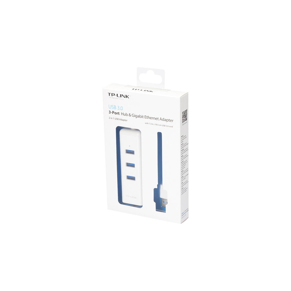 Produktbild för TP-Link UE330 - nätverksadapter - USB 3.0 - Gigabit Ethernet