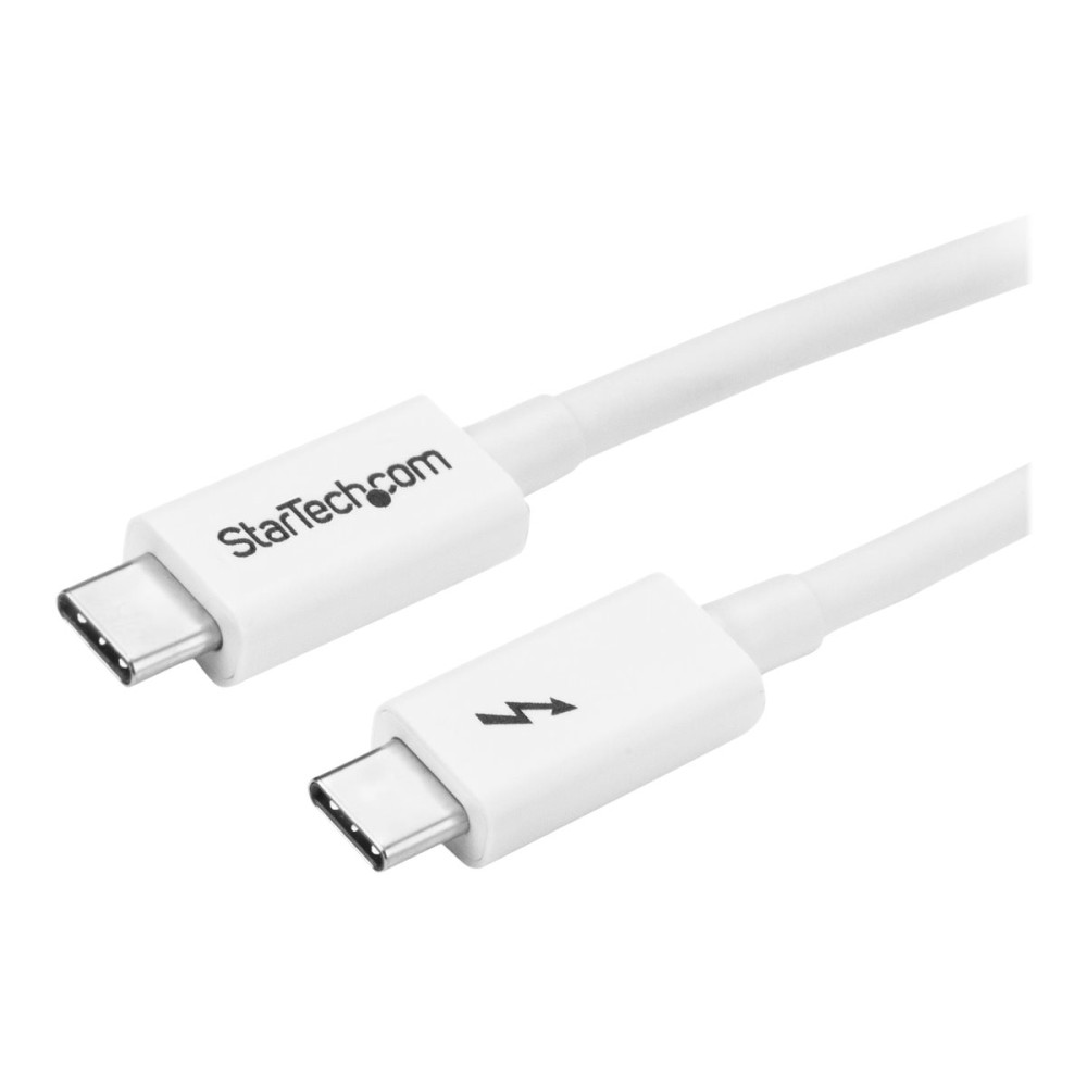 Produktbild för StarTech.com 3.3ft (1m) Thunderbolt 3 Cable, 20Gbps, 100W PD, 4K Video, Thunderbolt-Certified, Compatible w/ TB4/USB 3.2/DisplayPort - Thunderbolt-kabel - USB-C till USB-C - 1 m
