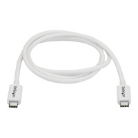 Produktbild för StarTech.com 3.3ft (1m) Thunderbolt 3 Cable, 20Gbps, 100W PD, 4K Video, Thunderbolt-Certified, Compatible w/ TB4/USB 3.2/DisplayPort - Thunderbolt-kabel - USB-C till USB-C - 1 m