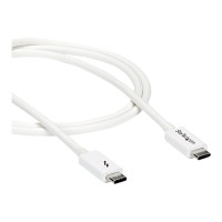 Produktbild för StarTech.com 3.3ft (1m) Thunderbolt 3 Cable, 20Gbps, 100W PD, 4K Video, Thunderbolt-Certified, Compatible w/ TB4/USB 3.2/DisplayPort - Thunderbolt-kabel - USB-C till USB-C - 1 m