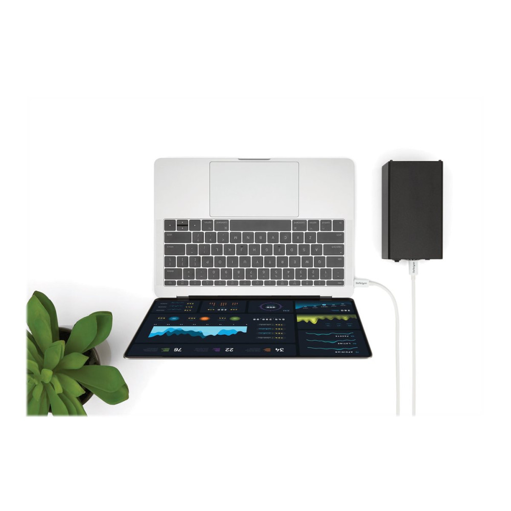 Produktbild för StarTech.com 3.3ft (1m) Thunderbolt 3 Cable, 20Gbps, 100W PD, 4K Video, Thunderbolt-Certified, Compatible w/ TB4/USB 3.2/DisplayPort - Thunderbolt-kabel - USB-C till USB-C - 1 m
