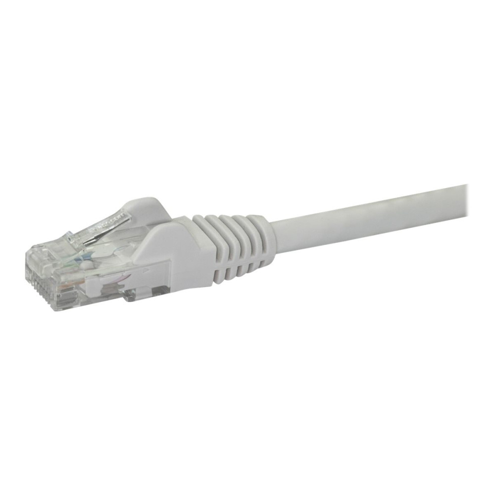 Produktbild för Startech 10m CAT6 Ethernet Cable, 10 Gigabit Snagless RJ45 650MHz 100W PoE Patch Cord, CAT 6 10GbE UTP Network Cable w/Strain Relief, White, Wiring is UL Certified/TIA - Category 6 - 24AWG (N6PATC10MWH) - patch-kabel - vit