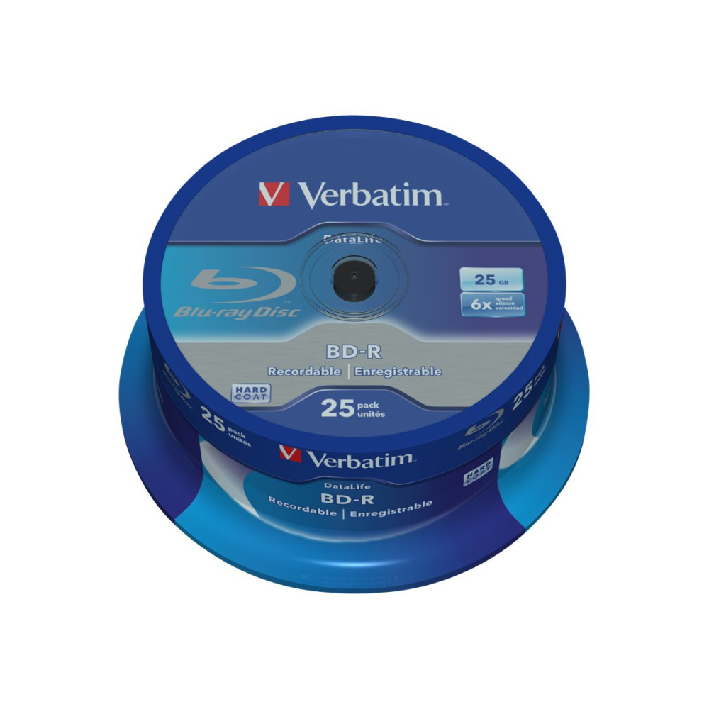 Produktbild för Verbatim DataLife - BD-R x 25 - 25 GB - lagringsmedier
