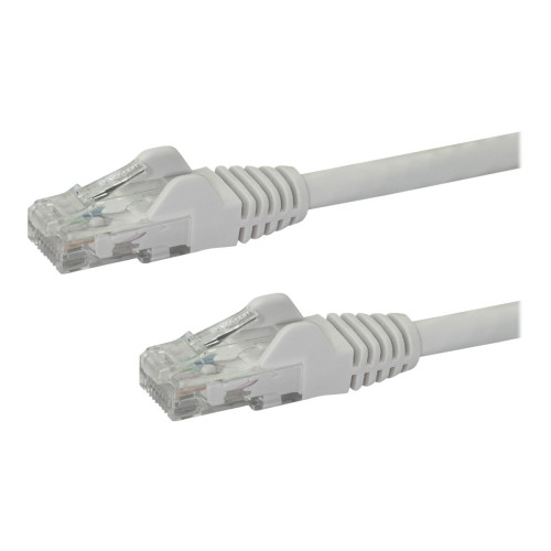 StarTech.com 7m CAT6 Ethernet Cable, 10 Gigabit Snagless RJ45 650MHz 100W PoE Patch Cord, CAT 6 10GbE UTP Network Cable w/Strain Relief, White, Wiring