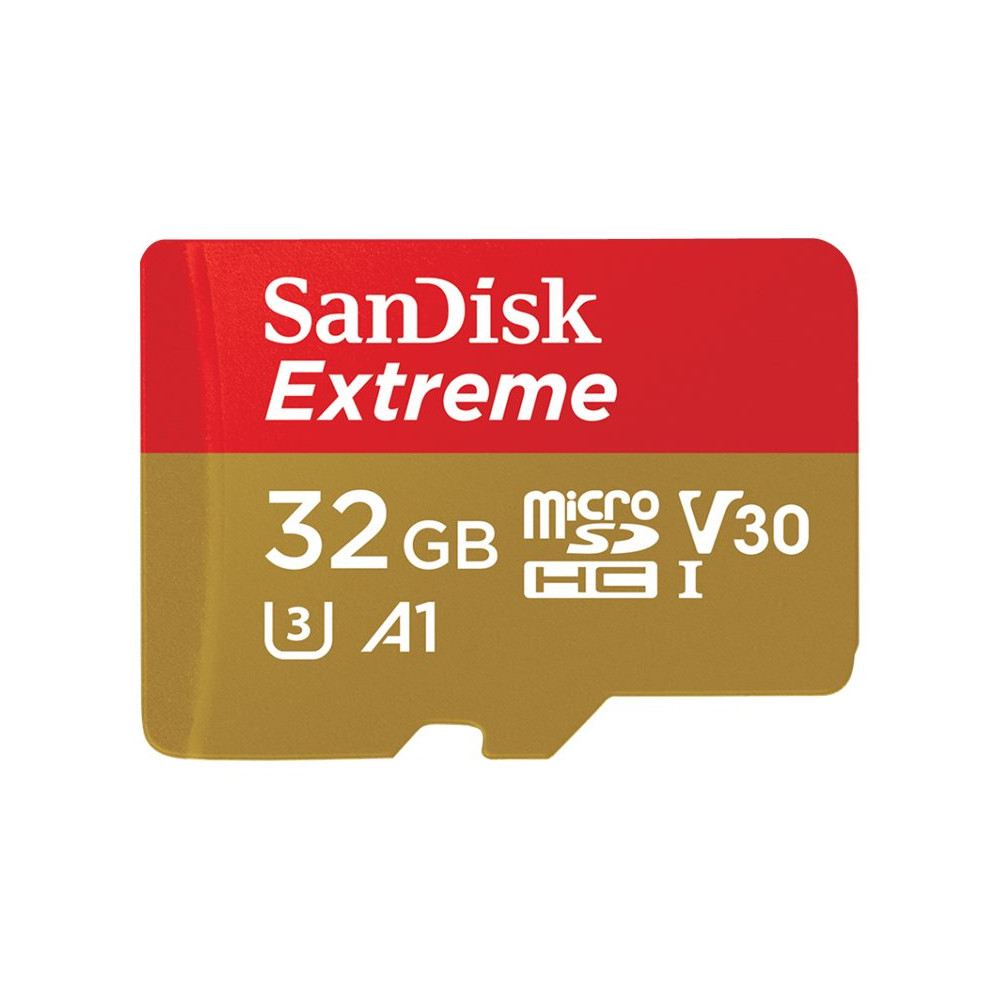 Produktbild för SanDisk Extreme - flash-minneskort - 32 GB - microSDHC UHS-I
