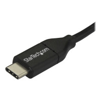 Produktbild för StarTech USB C to Micro USB Cable 2m 6ft - USB-C to Micro USB Charge Cable - USB 2.0 Type C to Micro B - Thunderbolt 3 Compatible (USB2CUB2M) - USB typ C-kabel - USB-C till mikro-USB typ B - 2 m