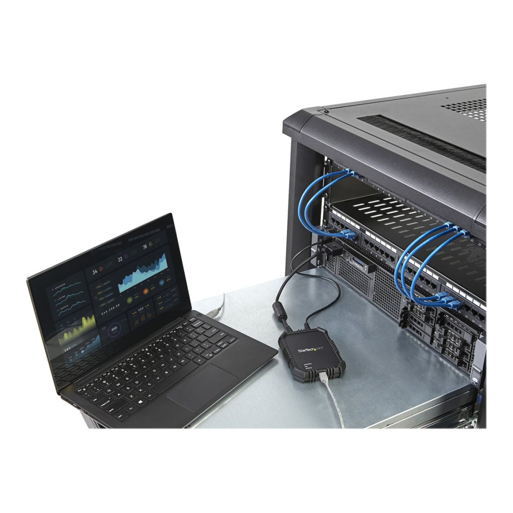 Produktbild för Startech Bärbar dator-till-server-KVM-konsol med tåligt hölje - omkopplare för tangentbord/video/mus - 1 portar