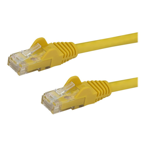 StarTech.com Startech 10m CAT6 Ethernet Cable, 10 Gigabit Snagless RJ45 650MHz 100W PoE Patch Cord, CAT 6 10GbE UTP Network Cable w/Strain Relief, Yellow, Wiring is UL Certified/TIA - Category 6 - 24AWG (N6PATC10MYL) - patch-kabel - gul