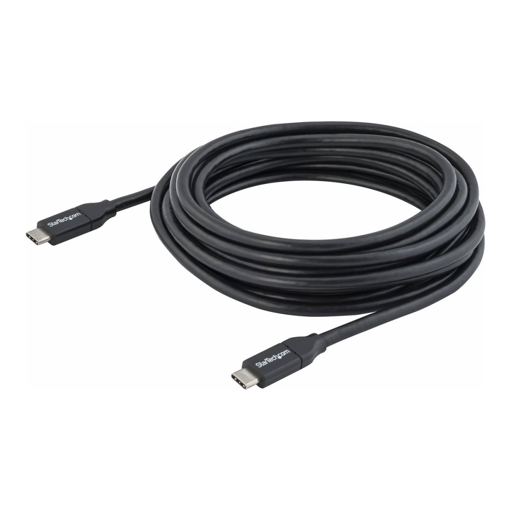 Produktbild för StarTech 4m USB C Cable w/ PD - 13ft USB Type C Cable - 5A Power Delivery - USB 2.0 USB-IF Certified - USB 2.0 Type-C Cable - 100W/5A (USB2C5C4M) - USB typ C-kabel - USB-C till USB-C - 4 m
