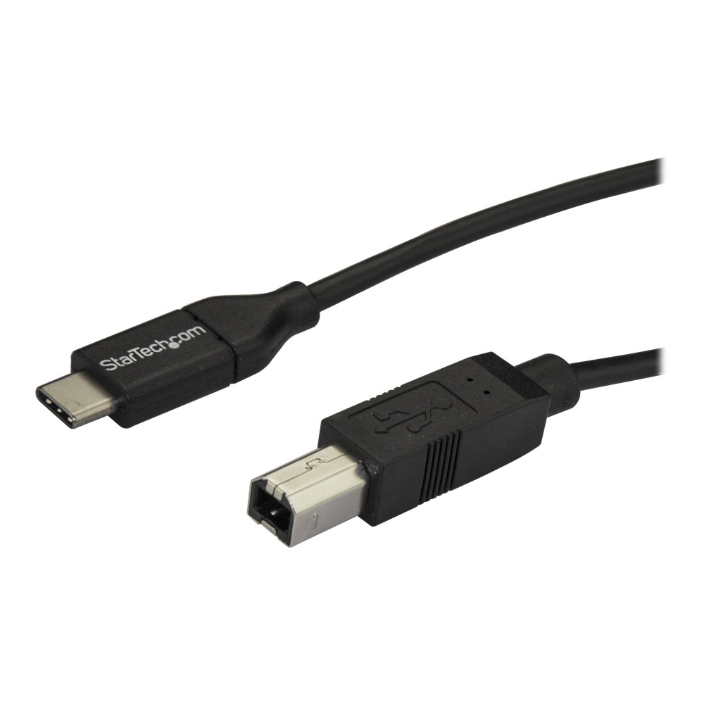 Produktbild för StarTech 2m 6ft USB C to USB B Cable - USB 2.0 - USB Type C Printer Cable M/M - USB 2.0 Type-C to Type-B Cable (USB2CB2M) - USB typ C-kabel - USB-C till USB typ B - 2 m