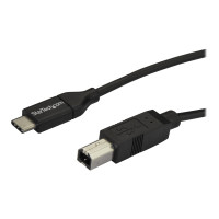 Produktbild för StarTech 2m 6ft USB C to USB B Cable - USB 2.0 - USB Type C Printer Cable M/M - USB 2.0 Type-C to Type-B Cable (USB2CB2M) - USB typ C-kabel - USB-C till USB typ B - 2 m