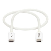 Produktbild för StarTech.com 1.6ft (50cm) Thunderbolt 3 Cable, 40Gbps, 100W PD, 4K/5K Video, Thunderbolt-Certified, Compatible w/ TB4/USB 3.2/DisplayPort - Thunderbolt-kabel - USB-C till USB-C - 50 cm