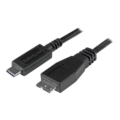 StarTech.com StarTech USB C to Micro USB Cable 0.5m - USB 3.1 Type C to Micro USB Type B Cable - Micro USB 3.1 to USB-C - Thunderbolt 3 Compatible (USB31CUB50CM) - USB typ C-kabel - USB-C till Micro-USB typ B - 50 cm