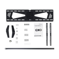 Produktbild för StarTech.com Low Profile TV Mount - Fixed - Anti Theft - Flat Screen TV Wall Mount for 37" to 75" TVs - VESA Wall Mount (FPWFXBAT) monteringssats - för platt panel - svart