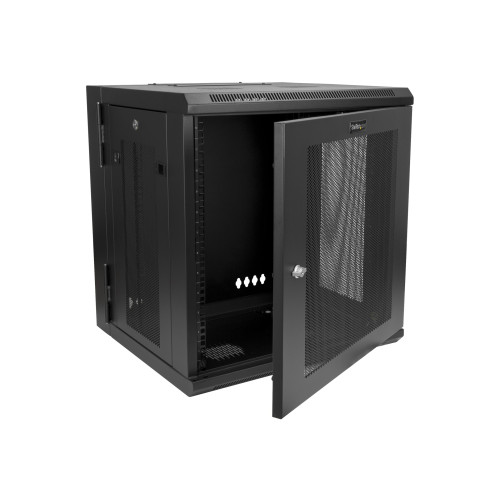 StarTech.com StarTech.com 12U väggmonterat serverrackskåp -  20 tum (50,08 cm) djupt skåp - med gångjärnsupphängning - rackmonteringsskåp - 12U