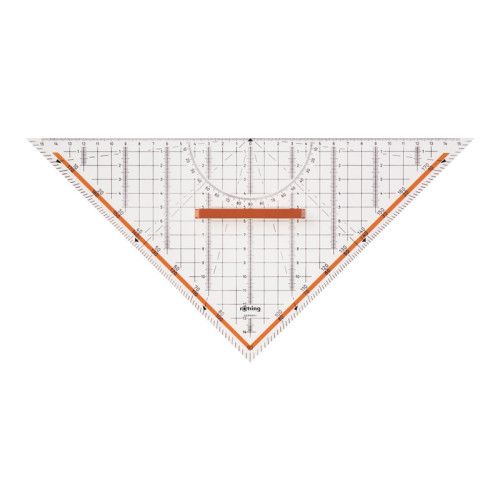 Rotring Rotring Centro Professional Set Square - triangel - 32 cm - CrystalClear - plast