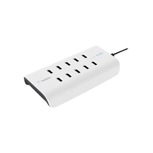 Belkin International Belkin ROCKSTAR laddningsstation - 10 x 4-stifts USB typ A - 120 Watt