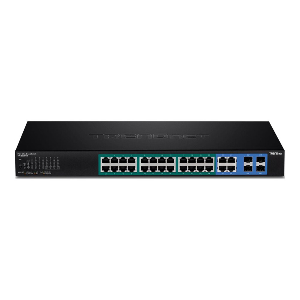 Produktbild för TRENDnet TPE 5028WS - switch - 28 portar - smart - rackmonterbar - TAA-kompatibel