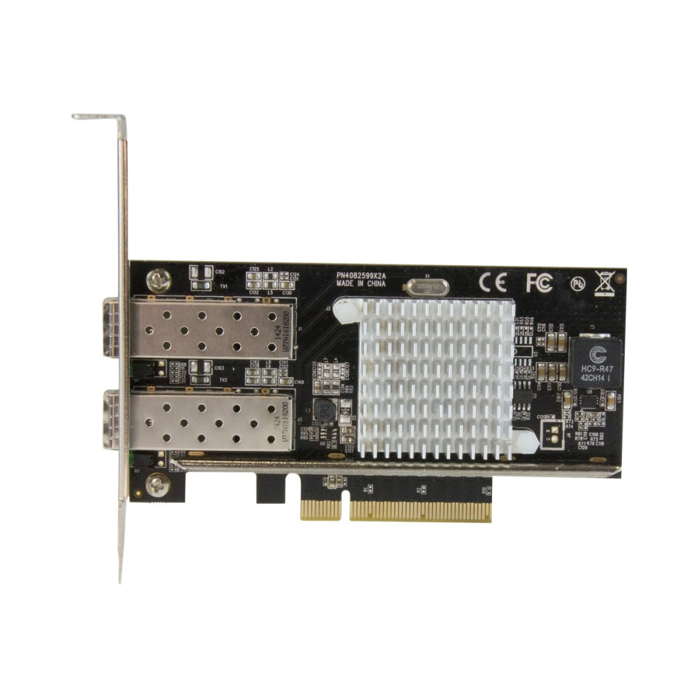 Produktbild för Startech 2-Port 10G Fibernätverkskort med öppen SFP+ - PCIe, Intel Chip - nätverksadapter - PCIe 2.0 x8