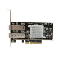 Produktbild för Startech 2-Port 10G Fibernätverkskort med öppen SFP+ - PCIe, Intel Chip - nätverksadapter - PCIe 2.0 x8