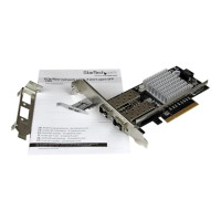 Produktbild för Startech 2-Port 10G Fibernätverkskort med öppen SFP+ - PCIe, Intel Chip - nätverksadapter - PCIe 2.0 x8