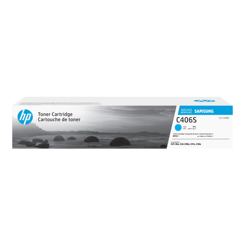 Hewlett-Packard HP CLT-C406S - cyan - original - tonerkassett (ST984A)