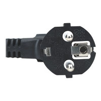 Produktbild för Manhattan Power Cord/Cable, Euro 2-pin plug (CEE 7/4) to C13 Female (kettle lead), 1.8m, 16A, Black, Lifetime Warranty, Polybag - strömkabel - power CEE 7/7 till power IEC 60320 C13 - 1.8 m