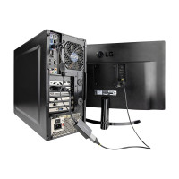 Produktbild för StarTech DVI till DisplayPort-adapter med USB-ström - 1920 x 1200 - videokort - DVI-D till DisplayPort