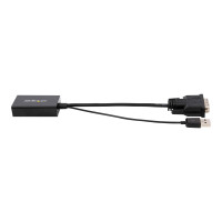 Produktbild för StarTech DVI till DisplayPort-adapter med USB-ström - 1920 x 1200 - videokort - DVI-D till DisplayPort