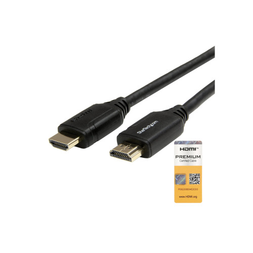 StarTech.com StarTech.com Premium Höghastighets HDMI-kabel med Ethernet - 4K 60 Hz - 0,5 m - HDMI-kabel med Ethernet - 50 cm
