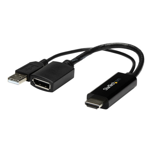 StarTech.com Startech HDMI till DisplayPort-adapter - 4K 30 Hz - adapterkabel - DisplayPort / HDMI - 25.5 cm
