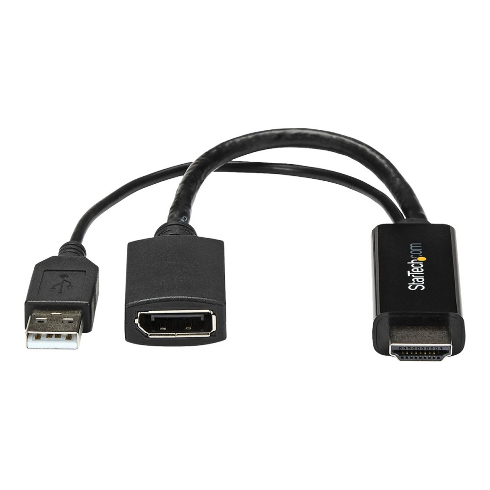 Produktbild för Startech HDMI till DisplayPort-adapter - 4K 30 Hz - adapterkabel - DisplayPort / HDMI - 25.5 cm