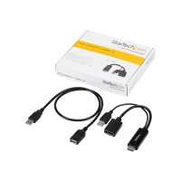 Produktbild för Startech HDMI till DisplayPort-adapter - 4K 30 Hz - adapterkabel - DisplayPort / HDMI - 25.5 cm